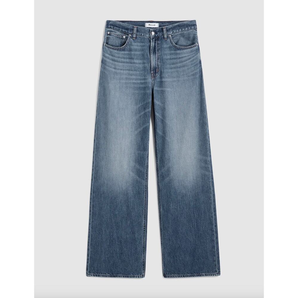 Madewell Tall Low Slung Baggy Jeans Airy Denim Pickett Wash Blue US 32T NWT - Picture 6 of 15